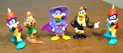 Lot Of 5 ~ 1992 KELLOGGS DISNEY AFTERNOON DARK WING DUCK FIGURES VINTAGE • $6.75