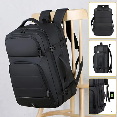 50L Large Capacity Anti-theft Laptop Backpack TSA Shoulder Bag USB For Men Woman • $47.99