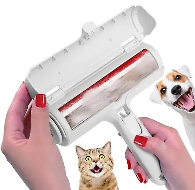 Pet Hair Remover Sofa Clothes Lint Cleaning Brush Reusable Dog Cat Fur Roller • £6.40