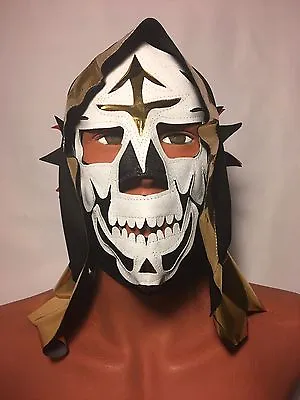 La Parka-death Skull!! Wrestling-luchador Mask!! La Muerte!! Awesome!! Handmade • $17.99