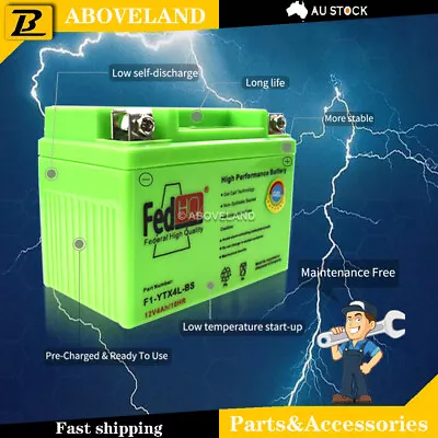 YTX4L-BS GEL BATTERY 12V 4Ah FIT FOR HONDA CT 110 POSTIE BIKE CT 110 POSTIE BIKE • $29.49