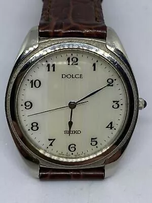 Used SEIKO DOLCE 5E31 - 6D70 Quartz Vintage Watch From Japan • $30.55