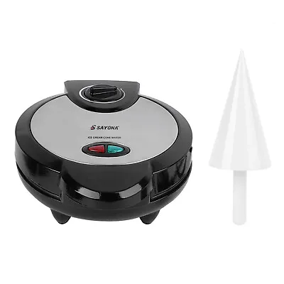 1200W Electric Waffle Maker Ice Cream Cone Maker Roller For Home Breakfast • £21.85