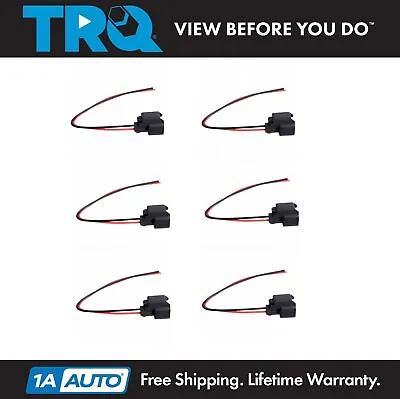 TRQ Fuel Injector Pigtail Harness Kit Set Of 6 For Chevy Mazda Ford Hyundai • $41.95