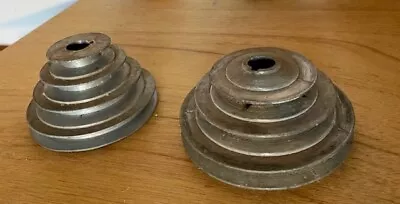 1/2 Inch Belt Step Pulleys (2) Three & Four Groove Pre-Owned Used • $18.17