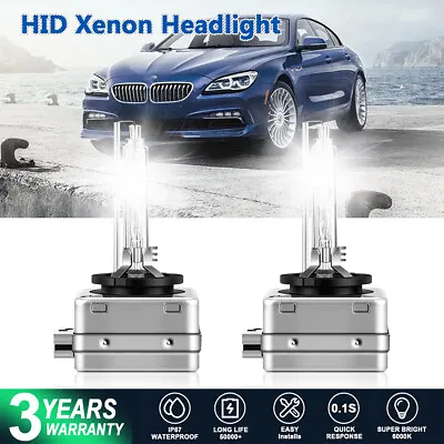 For BMW Alpina B6 B7 B7L High/Low Beam HID Headlight Xenon White Upgrade Bulbs • $27.11