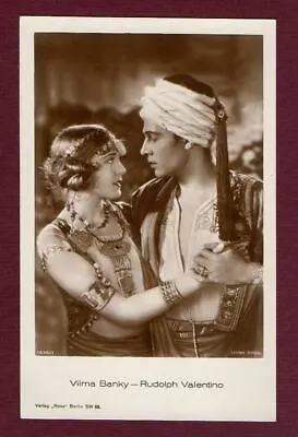 Rudolph Valentino & Vilma Banky SON OF THE SHEIK Orig Photo Postcard ROSS VERLAG • $34.95