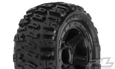 Pro-Line Trencher 2.2  M2 Tires/Black Desperado Wheels For 1/16th E-REVO 1194-11 • $31.99