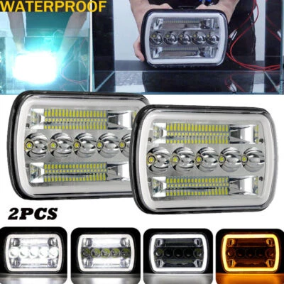 $52.99 • Buy For Toyota Pickup Truck Nissan Hardbody D21 7x6 Inch LED Headlights Hi-Lo DRL