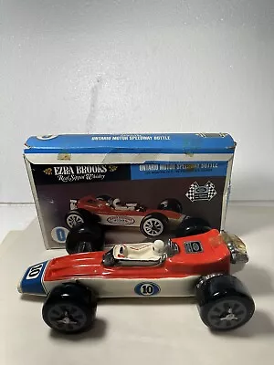 Ezra Brooks Decanter Racecar 1970 Heritage China #10 Ontario Speedway Empty Rare • $40