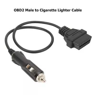 Car OBD2 Male To Cigarette Lighter Cable Emergency Power Supply Memory Saver • $11.29