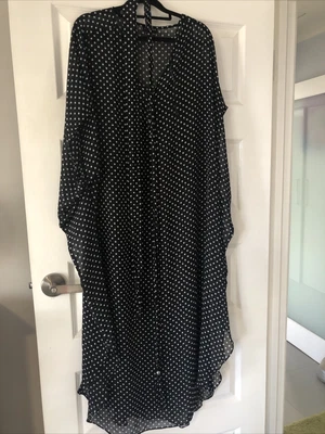 $5 • Buy City Chic Sheer Spotted Dress Size M