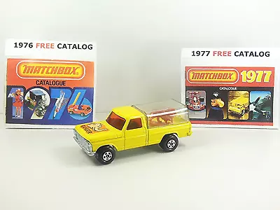 Matchbox Superfast #57 WILD LIFE TRUCK+ 2  1976 &1977 Catalogues - No Box • $28