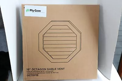 Ply Gem 18  Octagon Gable Vent OCTGV18 Yukon Grey New • $22.16