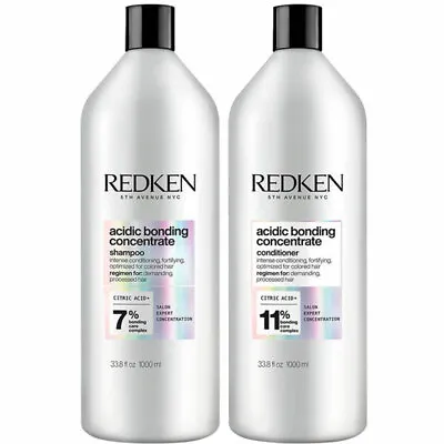 Redken Acidic Bonding Concentrate Shampoo Conditioner Liter Each. New And Sealed • $89.10