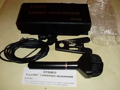 Yoga Em-268 Electret Condenser Stereo Microphone Good • £12