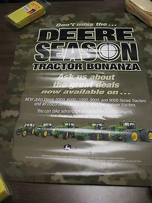 2003 John Deere Season Tractor Bonanza Promo Poster 5000 6000 7000 8000 9000 • $50