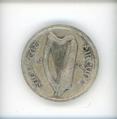 1928 Ireland Silver 1/2 Crown Irish Hunter Horse Coin • $29.99