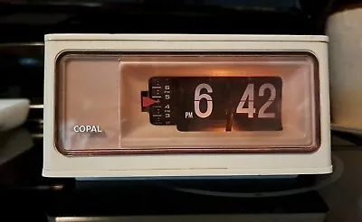 Copal Flip Clock Alarm RP-160 White? 1970s  • $100