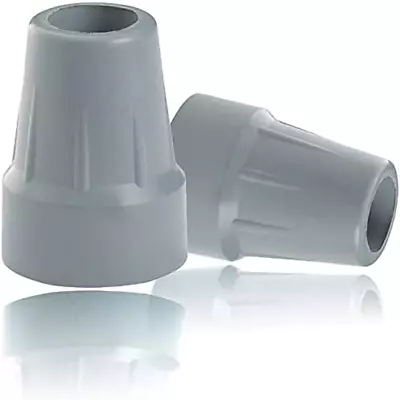 Medical Crutch Tips Gray 7/8 Inch (2) Us Ship • $8.25