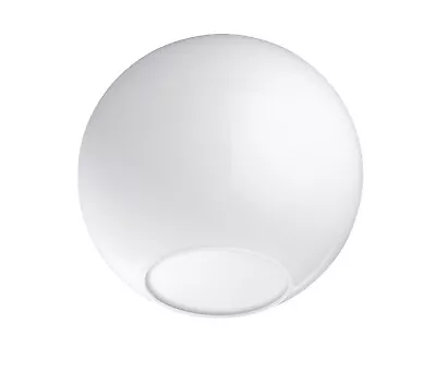 White Glass Clip-on Globe Lampshade For Ceiling/Wall/Floor Lights & Table Lamps • £14.95