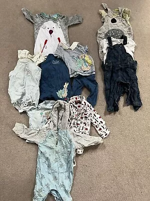 Baby Boy Boy Clothes Bundle 3-6 Months & Dungarees 6-9 Months Ted Baker / M&S • £6.99