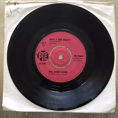 The Honeycombs- Have I The Right-  1964 7” Vinyl Single In Original Paper Sleeve • £1.99
