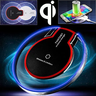 Clear Qi Wireless Fast Charger Charging Pad For Samsung Galaxy & IPhones • $7.59