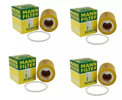 OEM Mann Set Of 4 Engine Oil Filters For Land Rover LR2 Volvo S60 V60 XC60 XC70 • $30.95