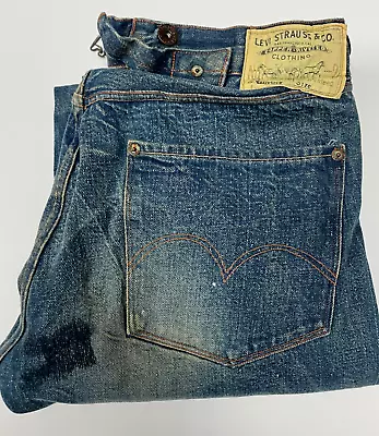 $199.99 • Buy Levis Vintage Clothing LVC Vault Piece 1915 201 Jeans Levi's USA 277  Denim Levi