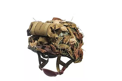 WWII US Army Airborne M1c Helmet With Airborne Troops Aid Kit & Camouflage Net • $79.19