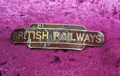 Vintage BR  British Railways   Red Enamel Cap Badge Gaunt London 3  • £12.99