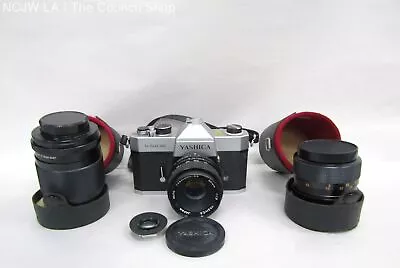 VTG Yashica TL-Electro 35mm SLR Film Camera Yashinon-DS 50mm F/1.9 Lens + Extras • $25