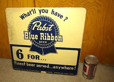 1950's PABST Wood DOUBLE SIDED STORE Display Sign • $175