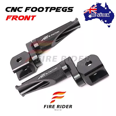 For Dragster 800 RR / RC 15-19 18 CNC Front Foot Pegs SHINOBI 25mm Extend Black • $71.39