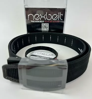 Nexbelt Tactical Ratchet EDC Titan Gun Belt - Cut To Fit Up To Size 36 - BLACK • $35