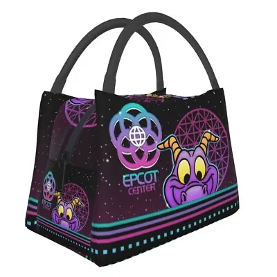 EPCOT Retro Insulated Lunch Bag Figment Spaceship Earth Disney Imagination NWOT • $25