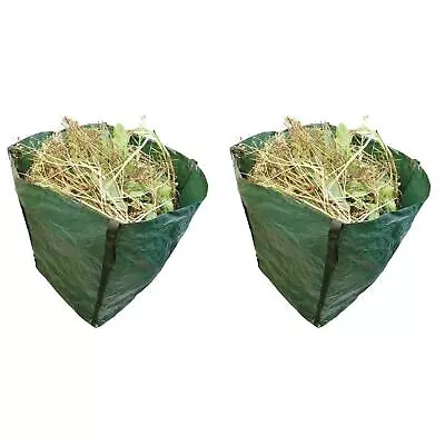 £15.79 • Buy 2X 360L Garden Waste Bags - Heavy Duty Large Refuse Storage Sacks With Handles
