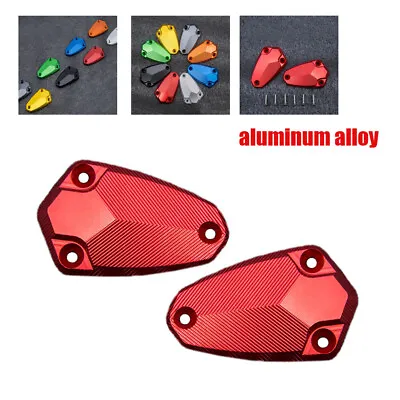$38.53 • Buy Pair Motorcycle Accessories CNC Reservoir Pump Cover Protective Aluminum Alloy