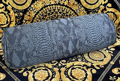 Beautiful Versace Snakeskin Print Silk-blend Bolster Pillow • $199.99