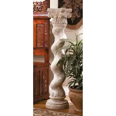 $515.56 • Buy 54  Twisted Corkscrew Shaft Elegant Spiral Baroque Style Column Gallery Pedestal