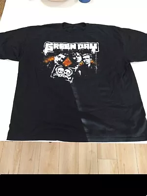 Vtg Green Day 21st Century Breakdown 2009 Concert Tee Black T Shirt XL Tampa Bay • $15