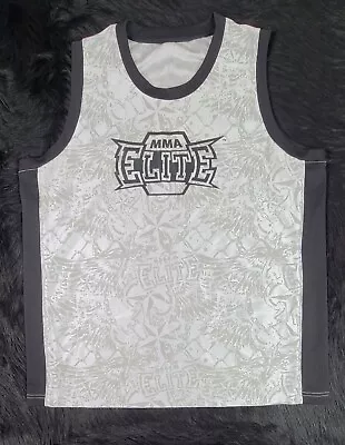 MMA Elite Sleeveless Tank Top Jersey Fighting Boxing Martial Arts Mens (L) • $13.06