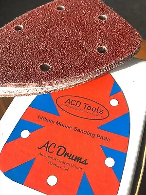 140mm Mouse Sanding Sheets Mouse Palm Sander Sandpaper • £12.25