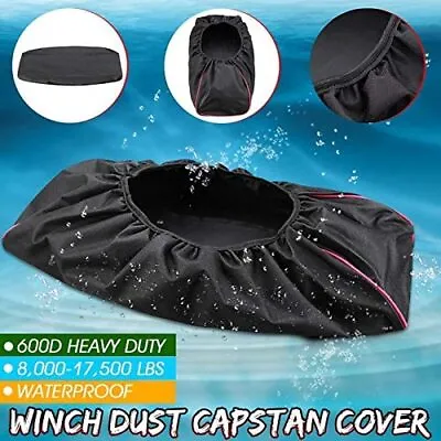 Waterproof Heavy Duty Trailer Winch Dust Cover 8000-17500lbs Protector Covers • $5.99