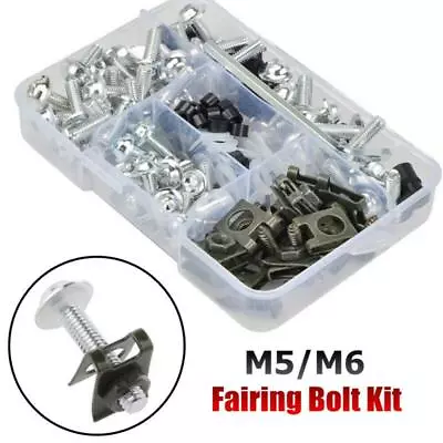 Stainless Steel Motorcycle Fairing Body Bolt Kit Screw Spire Speed Fastener Set • $29.99