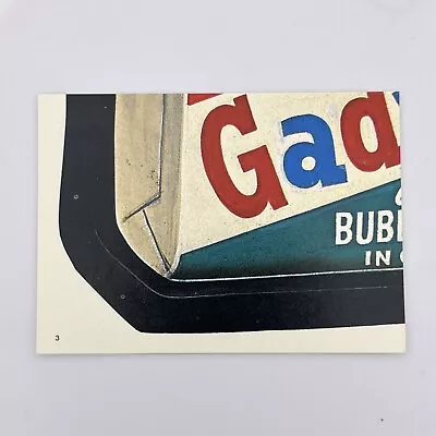 Wacky Packages Gadzooka Gum Vtg Topps 1986 Album Sticker Parody Trading Card #3 • $2.99