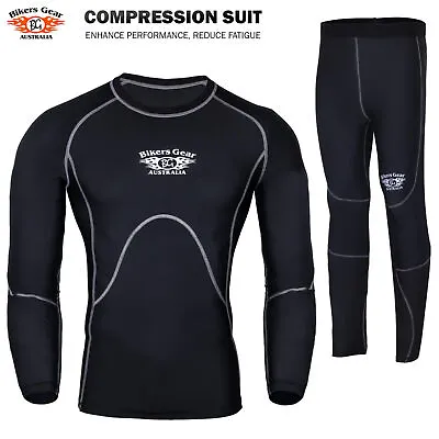 Compression Base Layer Winter Thermal Under Full Suit Tights Shirt Lycra Garment • $36.61