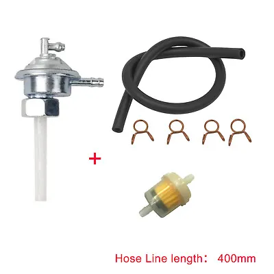 Fuel Valve Gas Petcock Tank Switch + Fuel Filter For  Gy6 49cc-250cc Scooter Mop • $10.99