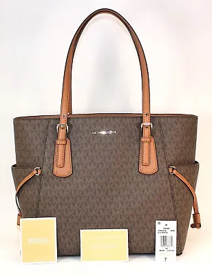 NWT Michael Kors Voyager East West Tote • Brown • 30T8GV64B • $159.99